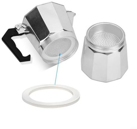 HEIBTENY Replacement Seal for Coffee Espresso Moka Pot Top Silicone Rubber (6 Cup)
