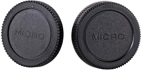 Lens Mount Camera Body and Rear Lens Cap compatible for Olympus Panasonic Lenses With Micro Four Thirds 4/3 mount system (MPIXO)