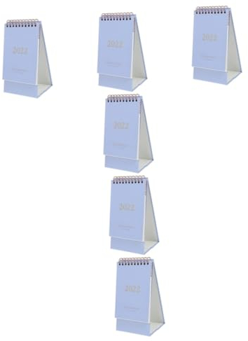 EXCEART 6 Tischkalender 2022 Tisch-Klappkalender 2022 Wandkalender Bürokalender büro kalender schreibtisch Tischdekorationen Tischkalender für 2022 kreativer Kalender Notizbuch