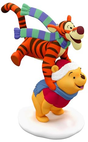 Hallmark Keepsake Christmas Ornament 2024, Disney Winnie the Pooh Leapfrogging Friends, Gifts for Disney Fans