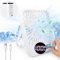 VFANDV USB Ventilator, 180° Klappbarer Tischventilator Wiederaufladbarer Tragbarer Ventilator Einstellbare Windgeschwindigkeit 0-100, LED Display Table Fan Mini Ventilator für Büro Zuhause Outdoor