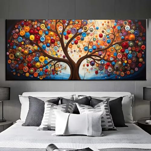 Diamond Painting Lebensbaum,Diamond Painting groß xxl 60 X 120 cm,Diamant Painting Bilder Cross Stickerei,Diamond-Painting Mosaikherstellung Full Drill Crystal,Kreativ Set für Wand Home Décor q419