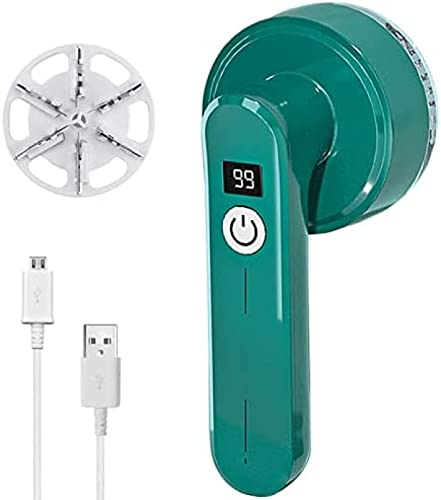 Quitapelusas portátil, afeitadora eléctrica de Felpa con 6 Cuchillas, Recargable por USB para Ropa, Muebles y Ropa de Cama