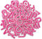 TXSN 72pcs Iron on Letters and Numbers Patches, Embroidered Letters and Numbers Applique Patches for Clothing, Hat, Jacket, Jeans, Backpacks, Bags and More, Pink