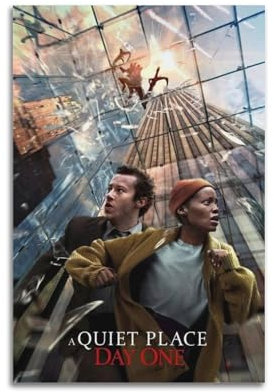 CHANGLES Filmposter A Quiet Place Day One, TV-Serie, Kunstposter für Hausbau, ästhetische Dekoration, Leinwand, Wandkunst, Schlafzimmerdekoration, 30 x 45 cm, ungerahmt, 41