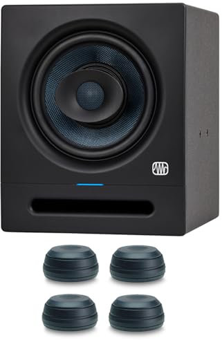 PreSonus Eris Pro 8 Aktiver Studio-Monitor Lautsprecher mit keepdrum Boxenfüße