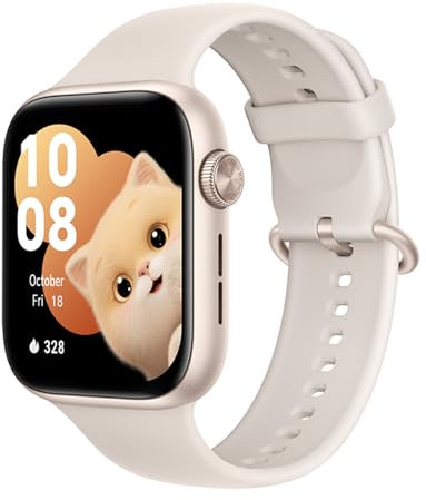 HONOR Watch 5 Smartwatch Homme Femme, 1.85” AMOLED Display Smart Watch, 15 Jours d'autonomie, GPS Watch, 5ATM et IP68, Montre connectée pour Android, Or