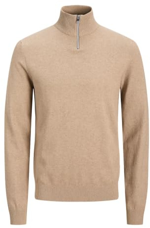JJ REBEL Herren Jrebcallum Knit Half Zip Sn Jrebcallum Knit Half Zip Sn (1er Pack)