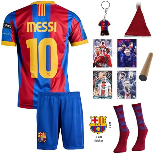 LMS Barcelona #19 Trikot Kinder Fußballtrikot, Heim Nostalgie Full Set, Sporttrikot, Fußball-Trainingstrikots, Kommen Sie Mit Sets Fußball (176-LMS10)