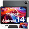 DOOGEE T30E Android 14 Tablet 11 Zoll, Tablet mit Tastatur +Case+ Stift + Maus, 9GB RAM +128GB ROM (1TB TF), 8000mAh, Tablet LTE, 13MP Kamera, Octa-Core, 4G Dual SIM Android Tablet/OTG/GPS/Widevine L1