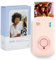 HPRT CP2100 - Impresora fotográfica con 30 papeles fotográficos, 2,1 x 3,4 pulgadas, mini impresora portátil a color, Bluetooth 5.0, tecnología de sublimación de tinte, color estable, 300 ppp,