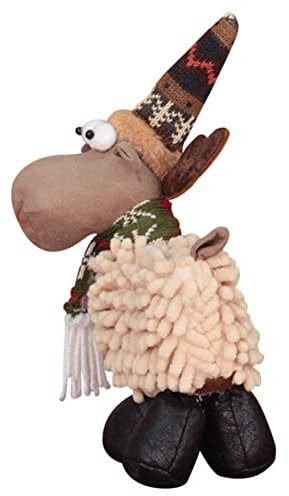 Cabilock Rentier-weihnachtsdekoration Für Innen Weihnachtshirschfigur Hirschdekor Weihnachtsfiguren Für Zuhause Tischdekorationsstücke