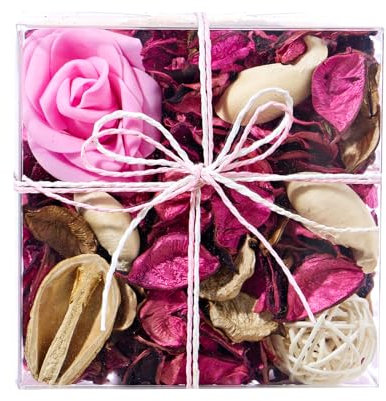 Rose Scented Potpourri Bowl Filler, Pink Decorative Home Decor Gift