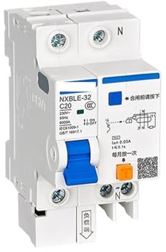 HLVDLSNI Interruttore Automatico differenziale miniaturizzato NXBLE-32 1P+N C16 10mA 6kA