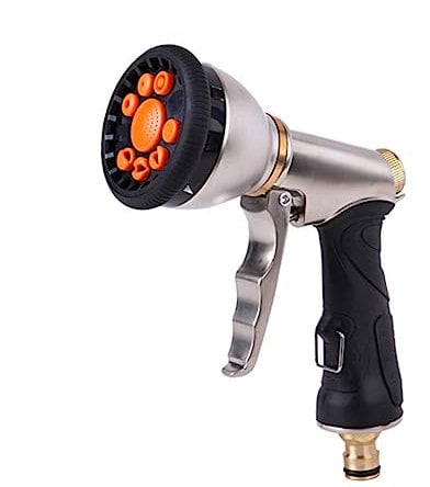 VICASKY Function Spray Nozzle Lawn Garden Watering Equipment Electric Sprayer Sprinkler Hose Garden Hose Sprayer Car Wash Accessories Water Gun Zinc Alloy Material