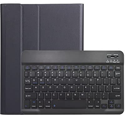JiuRui tablet Accessori, Detachable Backlit Keyboard Case Flip PU Leather Stand PC Cover compatible with Samsung Galaxy Tab S7 11 inch SM-T870 SM-T875(Black+black keyboard)