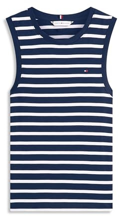 Tommy Hilfiger Damen Slim Cody C-nk Tank Top Ww0ww47806 Weitere T-Shirts (1er Pack)