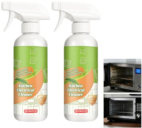 Electrolyzed Ion Kitchen Cleaner Spray,Multi-Purpose Household Cleaning,Oven Cleaner Heavy Duty,Kitchen Appliance Cleaner,For Hold,Oven,Stove,Range Hood,Glass Stove Top Cleaners (2pcs)