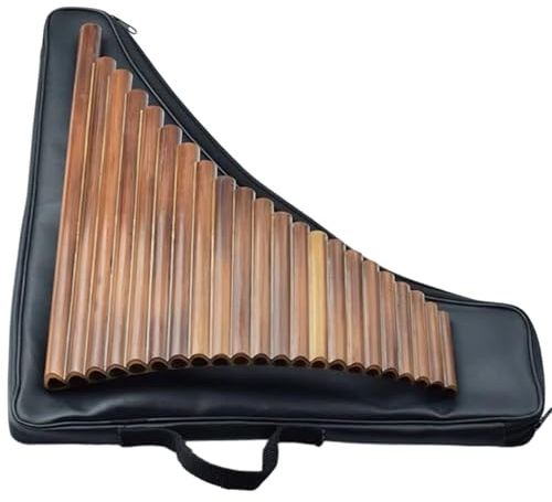 Panflöte Instrument 22-Rohr-Panflöte Geeignet Für Erwachsene Anfänger Und Professionelle Linkshänder-Bass-Langpfeifenspieler(C major)