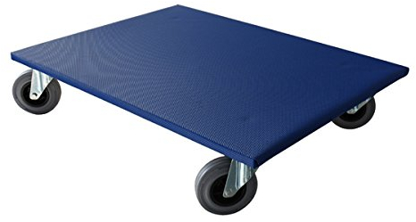 der ROLLENDE SHOP Möbelroller 800x600 mm Vollgummirollen Ø 125 mm, Kompakt, Blau