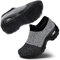 STQ Zapatillas de Mujer Deportivas Sin Cordones Zapatos Cómodo Ligero Exterior y Interior Casual Sneakers Gris Negro 39 EU