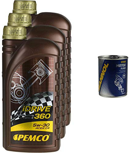 3L PEMCO iDRIVE 360 5W30 Motoröl MB 226.51/229.51 RN 0720 1xMANNOL Motor Flush