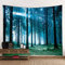 RAILONCH Wald Wandteppich Digitaldruck Tapestry Wandbehang Weiches Mikrofaser Stoff Throw Bedspread Queen Bed Dorm Décor (A,180x230cm)