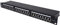 Intellinet 720861 24-Port Cat6a Patchpanel, geschirmt FTP, 1 HE, Klemmleisten mit 90 Grad abgewinkelten Kabeleinführungen, schwarz