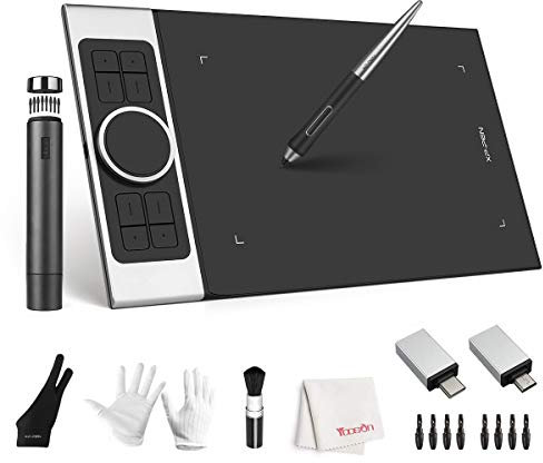 XP-PEN Deco Pro Medium Drawing Tablet, 11x6 Inch Ultrathin Graphics Tablet with Tilt Function,Battery-Free Stylus,Ideal for Online Teaching and Working,Supports Windows 10/8/7, Mac OS, Android 6.0