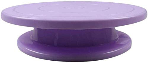 Cake Decorating Display Stand Rotating Icing Turntable Drehbare Kuchenplatte Dekoration Zubehör Lila