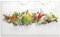 ARTLAND Spritzschutz Küchenrückwand Küche Herd Glas mit Motiv 100x60 cm Kräuter Essen Lebensmittel Chili Gewürze Chilischote Peperoni U1RK
