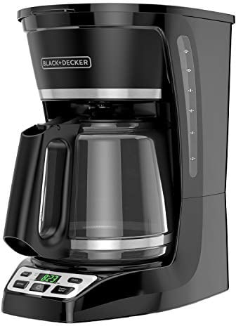 BLACK+DECKER 12-Cup* Programmable Coffeemaker, Black, CM1070B-3
