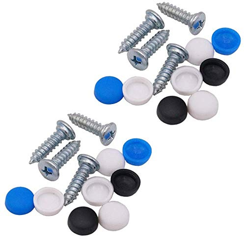 24-teilig YOU.S Original Kennzeichenhalter Befestigung Kappen Schrauben Kopf Ø 10 mm