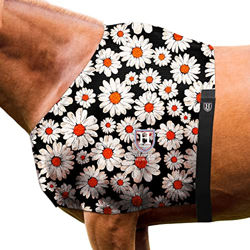Harrison Howard Horse Stretchy Schulterschutz, Anti-Reib-Lätzchen für Pferde, Gänseblümchen, L