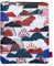 LParkin Whimsical Clouds Buchhülle, Buchhüllen für Taschenbücher, waschbarer Stoff, Buchhüllen mit Reißverschluss, Größe M, 27,9 x 21,6 cm