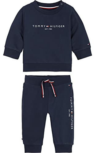 Tommy Hilfiger Neonati Tuta Elasticizzata, Blu (Twilight Navy), 3-6 Anni