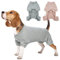 Hjumarayan Hunde Pyjama, Schlafanzug Hund OP Body Hund Stretch Body für Hund nach OP mit Beinen, Hundebody nach Kastration Rüde Hunde Body Operation Hündin, Grau S