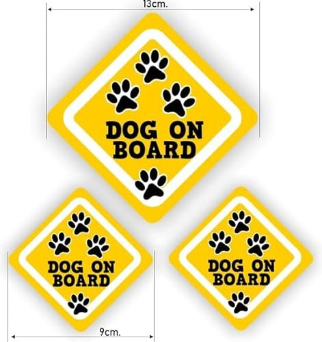 Dog on Board Aufkleber Set 3 Stk.