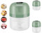 INEEDU Electric Mini Food Chopper, 100ML+250ML Cups, Cordless Rechargeable Mini Onion Veg Cutter, Garlic Press Crusher, Portable Small Vegetable Processor for Nuts, Meat, Chili