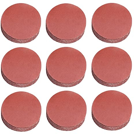 SenmaiTools 120 Pieces 50mm/2inch Sanding Disc, Hook and Loop Sanding Pad, Wet and Dry 600 Grit Sandpaper for Car Metal Wood Walls