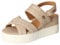Mustang Damen 1459-803 Keilsandale, Beige, 37 EU
