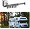 QENETY Wäscheständer mit Saugnapf, Aluminiumlegierung, wandmontiert, einziehbar, zusammenklappbar, ohne Bohren, für Wohnmobil, Wohnmobil, Anhänger, Innenbalkon, Hotel, Zuhause platzsparend