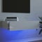 vidaXL TV Schrank, Fernsehschrank mit LED-Leuchten, Lowboard HiFi Schrank mit viel Stauraum, Wandmontage Fernsehtisch TV Möbel, Hochglanz-Weiß