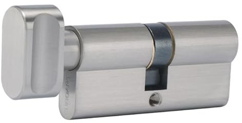 Ironmongery Solutions® High Security Thumb Turn Euro Cylinder Lock with 3 Keys (Double, Polished Brass, 35/35 (70MM))
