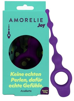 AMORELIE Joy – Analkette Glare | Wasserfest | aus Silikon