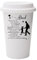 to My Dad, Dad Gifts from Daughter, Father's Day Gift, Wall Eco Insulated, White Ceramic Travel Mug, with White Lid.