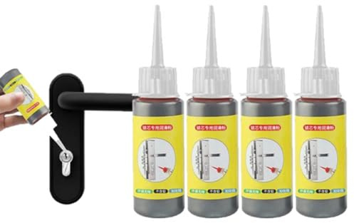 4pcs Poudre De Graphite, Lubrifiant Serrure De Porte Poudre Lubrifiante Pour Cylindre De Serrure Domestique Poudre De Crayon Pour De Trou De Serrure Pour Machines Outils Électriques