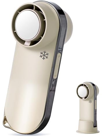 BREEZE ME Miniventilador de aire acondicionado de bolsillo con alivio del frío helado, Thermo-Tech 2024, de alta velocidad, de mano, recargable para interior/exterior, eventos, deportes, conciertos,