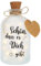 LED Flaschenlicht, Schön dass es Dich gibt, Glückslicht mit Spruch, Beleuchtete Flasche Geschenk für frauen, Geburtstagsgeschenk Dekolicht für Geburtstag Hochzeit Weihnachten, Personalisiert Geschenk