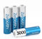 Zepath AA Rechargeable Batteries, 4 Pack Lithium Battery 3000mAh High Capacity Rechargeable Batteries, 1.5V Constant Outpu 1600 Cycles, Battery AA Low Self-Discharge